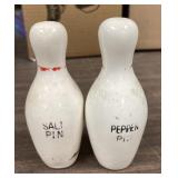 Bowling Pin Salt & Pepper Shakers