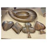 Orobilt Wooden Chip & Dip Bowl