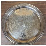 12 inch silver over copper plate