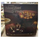 Recycled Glass Bowl & Platter