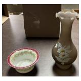 Tiny Bowl and Beautiful 6in. Vase