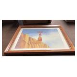 15x12. Framed Winnie The Pooh Picture / NO SHIP