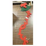 36in. Hanging "Rejoice" Decoration Metal