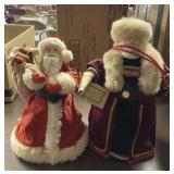 Two, 11in. Christmas Figures