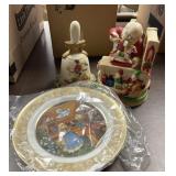 Christmas Lot. Bell, Grimms Fairy Tales Plate ETC