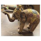 10in. Wooden Indian Elephant