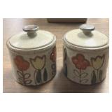 3.5in. Cute Glass Containers w Lids