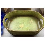 19x 13x4. Jungle Animal Decorated Tray / NO SHIP