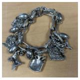 Costume Jewelry Christmas Charm Bracelet