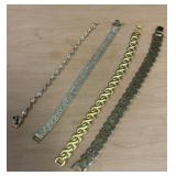 4, Pretty Costume Jewelry Bracelets