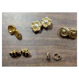 5 pair of clip on earrings