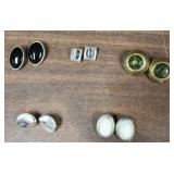 5 pair of clip on earrings all costume