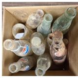 Box lot of vintage bottles