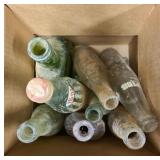 Box lot of vintage bottles