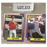 TWO VINTAGE BASEBALL TRADING CARDS / SHIPS