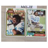 Two vintage trading football cards / Shipping