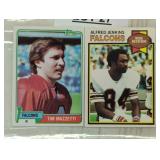 TWO VINTAGE FOOTBALL TRADING CARDS / SHIPPING