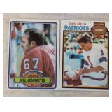 Two vintage trading football cards / Shipping