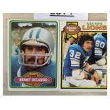 Two vintage trading football cards / Shipping