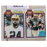 Two vintage trading football cards / Shipping