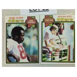 Two vintage trading football cards / Shipping