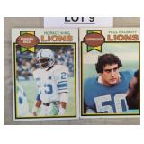 Two vintage trading football cards / Shipping