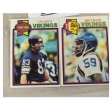 Two vintage trading football cards / Shipping