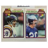 Two vintage trading football cards / Shipping