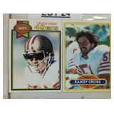TWO VINTAGE FOOTBALL TRADING CARDS / SHIPPING