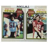 Two vintage trading football cards / Shipping