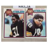 Two vintage trading football cards / Shipping