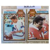 Two vintage trading football cards / Shipping