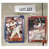 TWO VINTAGE BASEBALL TRADING CARDS / SHIPS