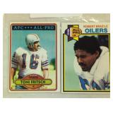 TWO VINTAGE FOOTBALL CARDS / SHIPPING