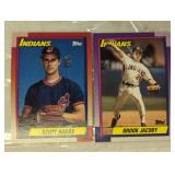 TWO VINTAGE BASEBALL TRADING CARDS / SHIPS