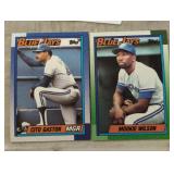 TWO VINTAGE BASEBALL TRADING CARDS / SHIPS