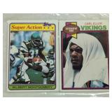 TWO VINTAGE FOOTBALL CARDS / SHIPPING