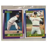 TWO VINTAGE BASEBALL TRADING CARDS / SHIPS