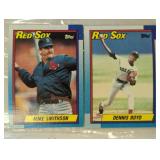 TWO VINTAGE BASEBALL TRADING CARDS / SHIPS