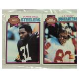 TWO VINTAGE FOOTBALL CARDS / SHIPPING