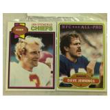 TWO VINTAGE FOOTBALL CARDS / SHIPPING