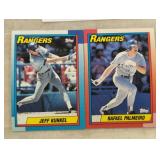 TWO VINTAGE BASEBALL TRADING CARDS / SHIPS