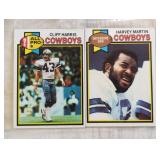 TWO VINTAGE FOOTBALL TRADING CARDS / SHIPPING