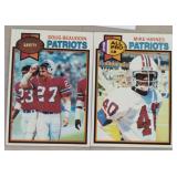 TWO VINTAGE FOOTBALL CARDS / SHIPPING