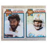 TWO VINTAGE FOOTBALL TRADING CARDS / SHIPPING