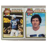 TWO VINTAGE FOOTBALL TRADING CARDS / SHIPPING