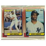 TWO VINTAGE BASEBALL TRADING CARDS / SHIPS