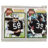 TWO VINTAGE FOOTBALL CARDS / SHIPPING