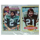 TWO VINTAGE FOOTBALL TRADING CARDS / SHIPPING