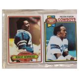 TWO VINTAGE FOOTBALL TRADING CARDS / SHIPPING